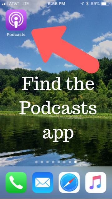 01 Find the Podcasts app