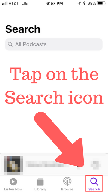 02 Tap on the Search icon